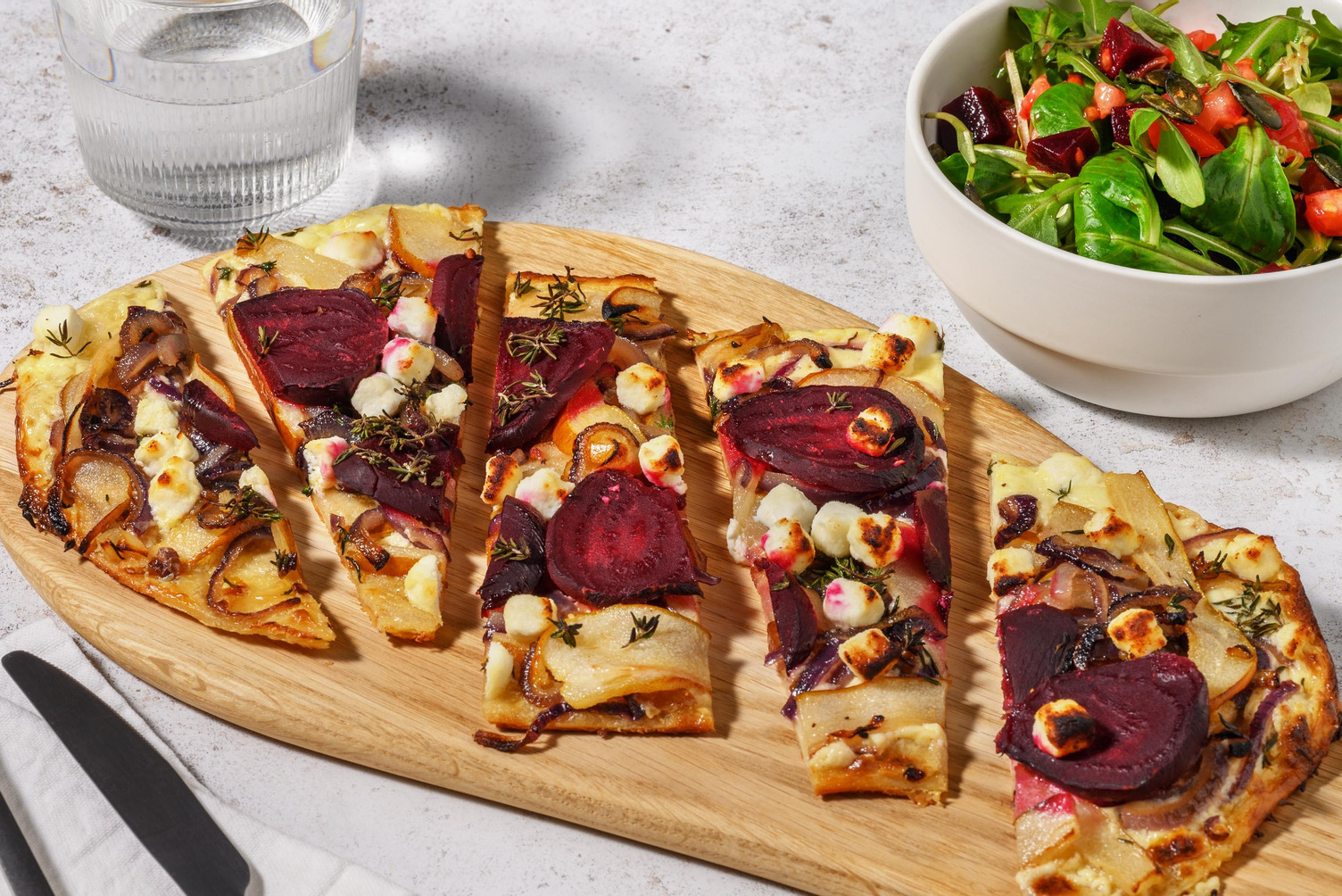 Goat's Cheese & Beetroot Flammekueche