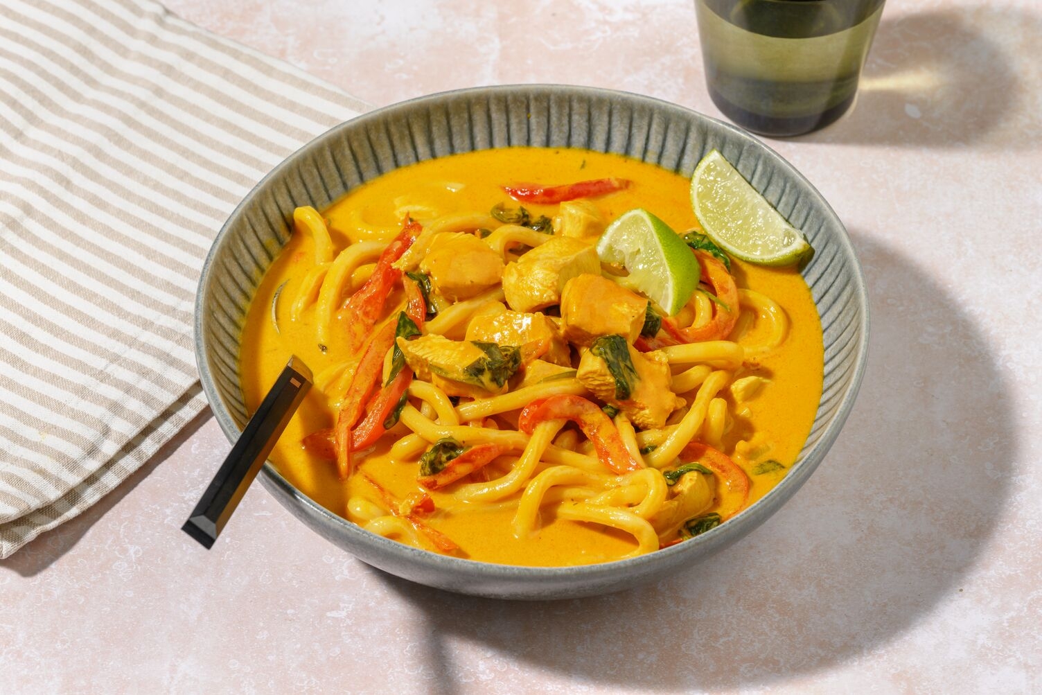 One Pot Ginger and Lime Prawn Noodle Soup