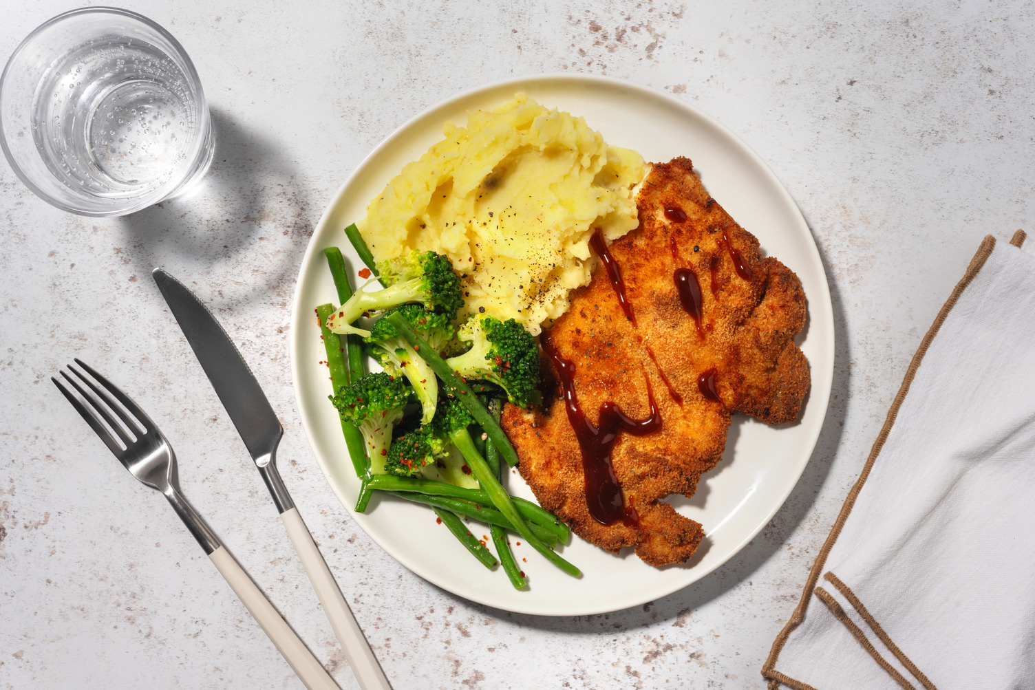 Tex-Mex Style Crispy Chicken and Mash