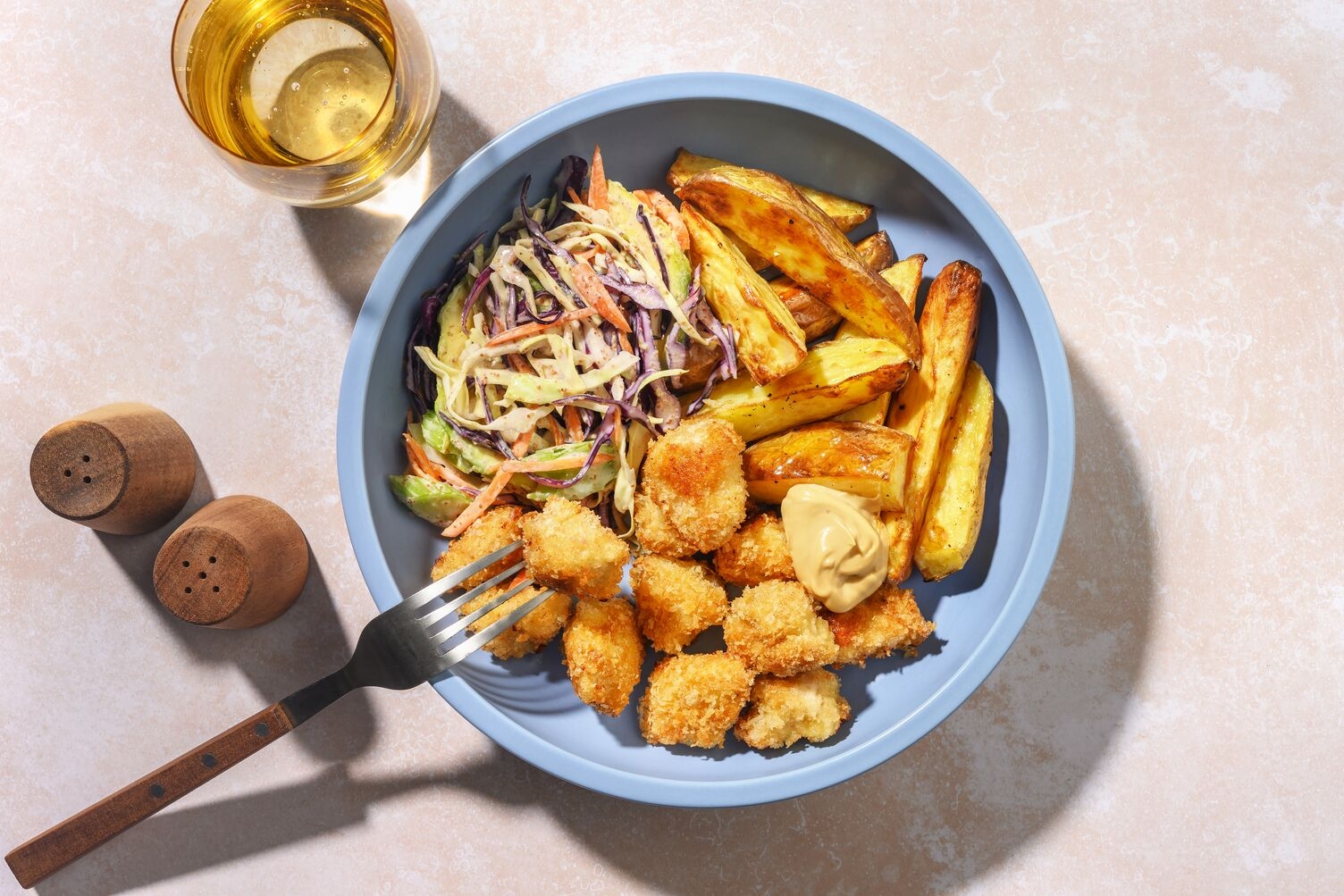 Sweet-Soy Prawn Nuggets & Asian Slaw