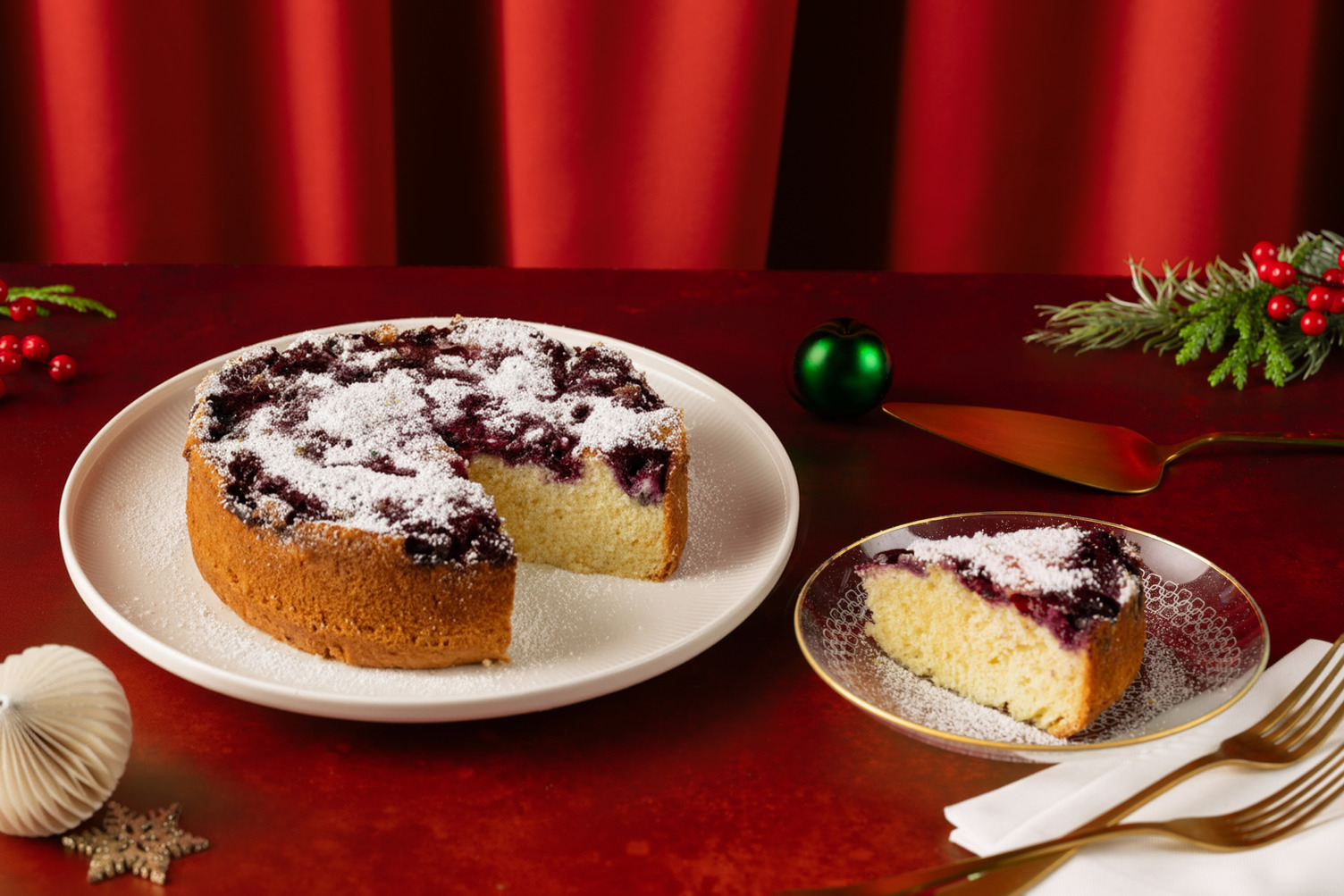 Torta margherita soffice ai mirtilli 