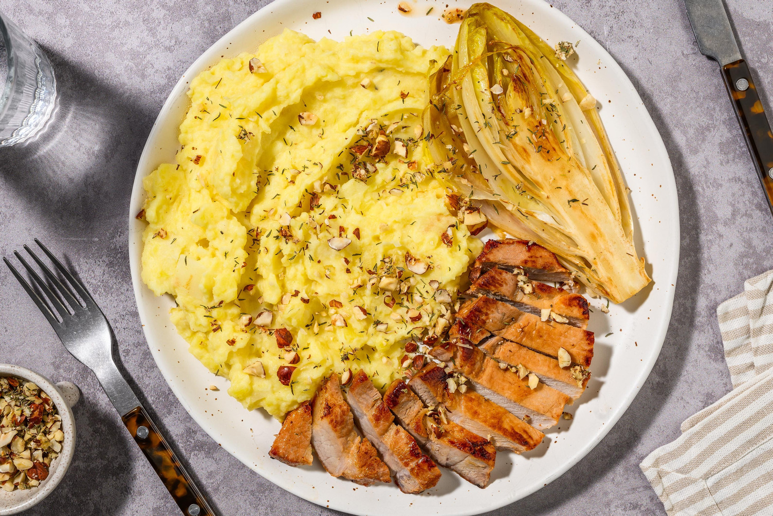 Escalope de jambon en croûte à la noisette