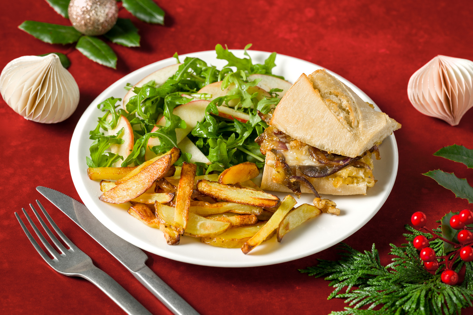 Festive Goat's Cheese, Onion & Fig Jam Toastie