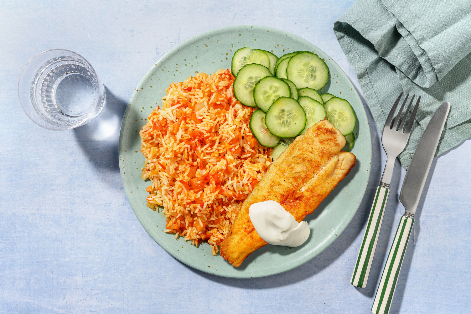 Fischfilet mit Djuvec-Reis