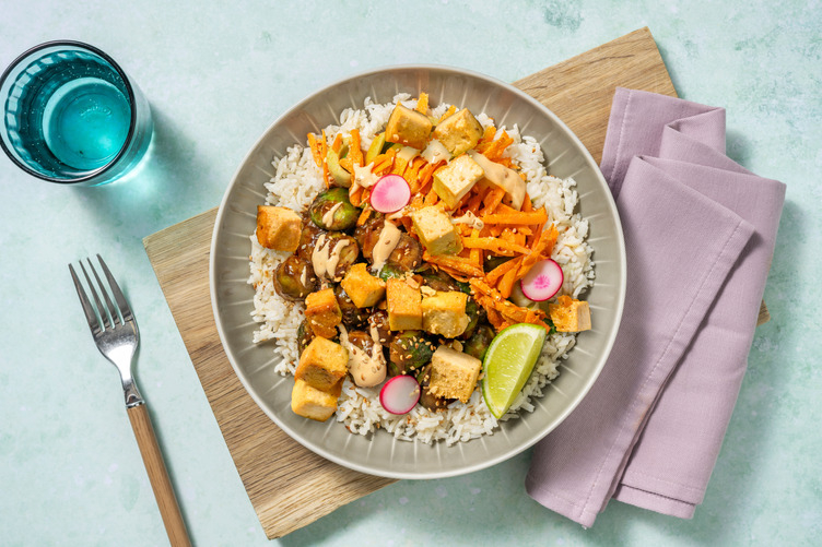 Rosenkohl in Hoisin-Marinade mit extra Tofu