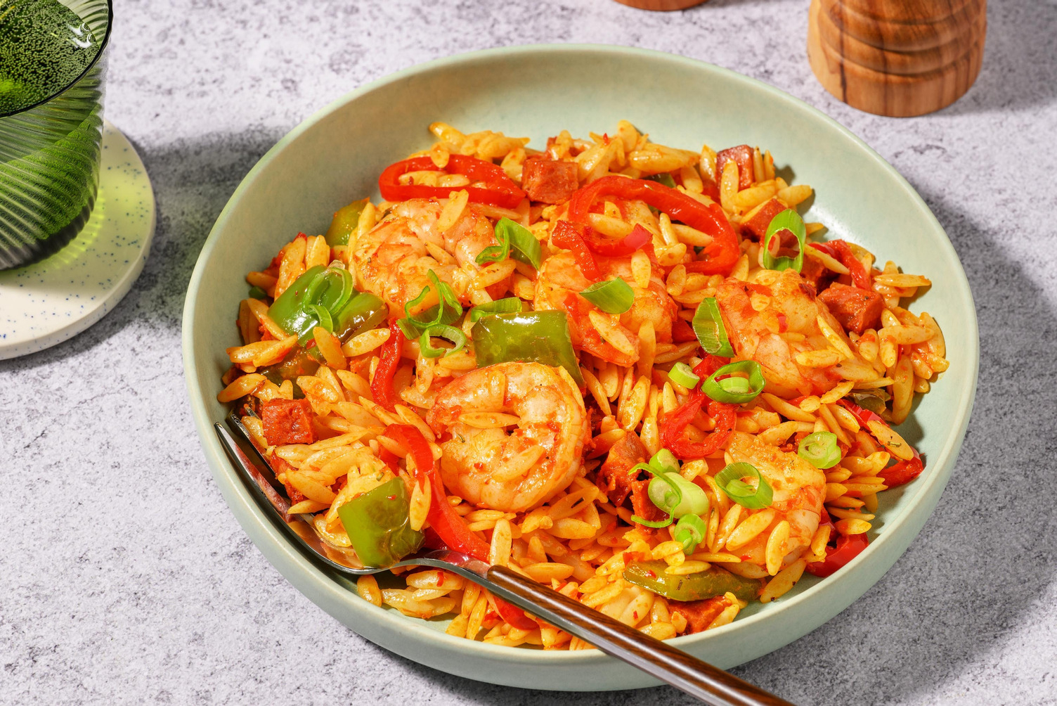 Jambalaya! Kreolische Garnelen-Chorizo-Pfanne