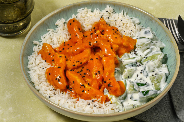 Mildes Tikka Masala mit Bio-Schweinefleisch