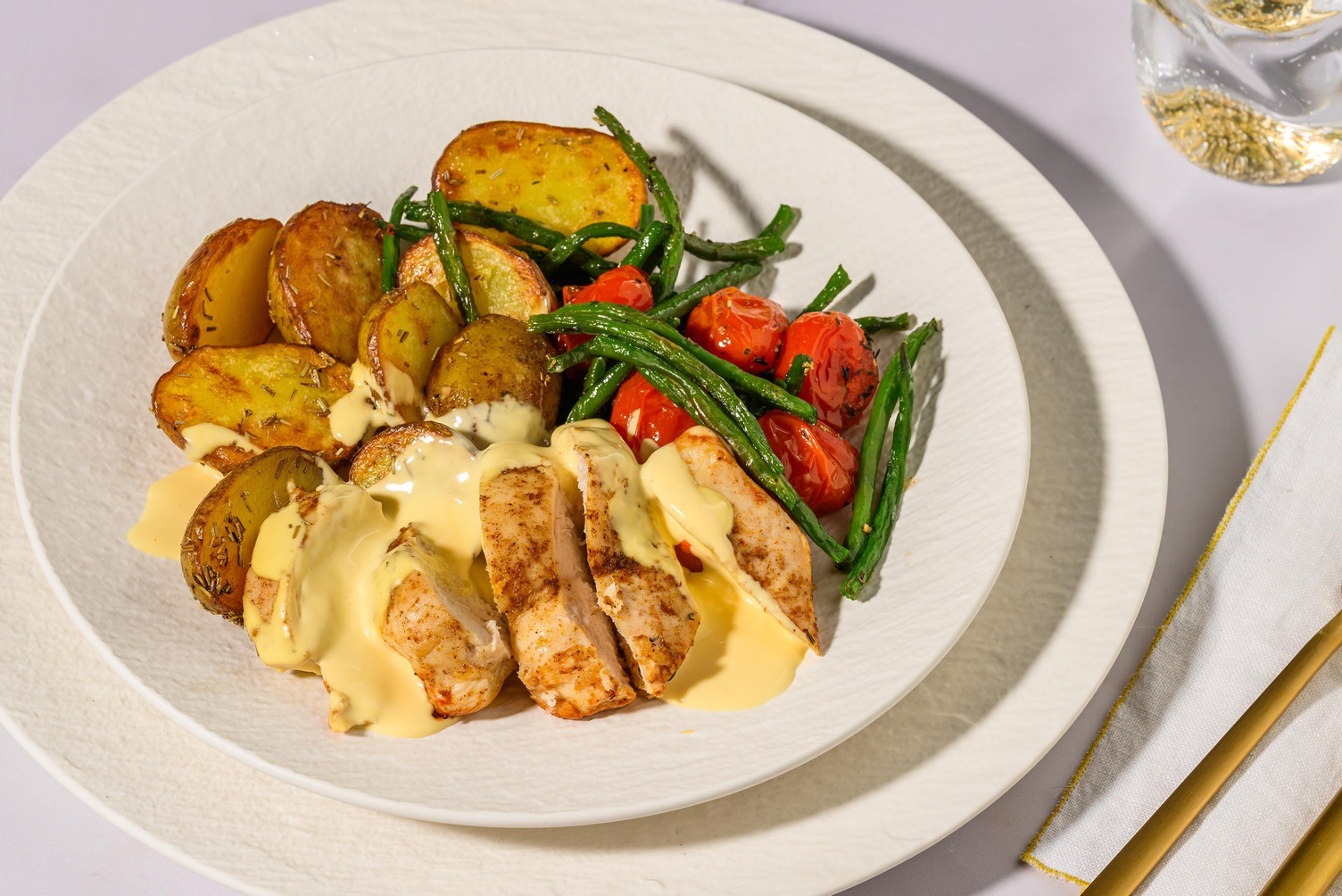 Chicken Breast with Hollandaise Sauce