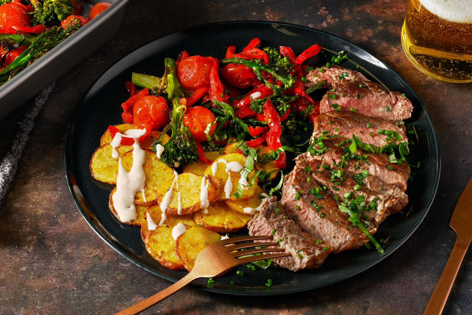 Entrecote met zelfgemaakte kruidenboter