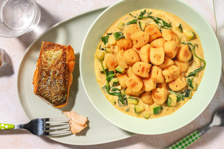 Gnocchi mit extra Lachsfilet