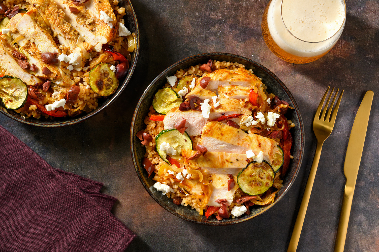 Mediterrane kipfilet met feta en kalamata-olijven