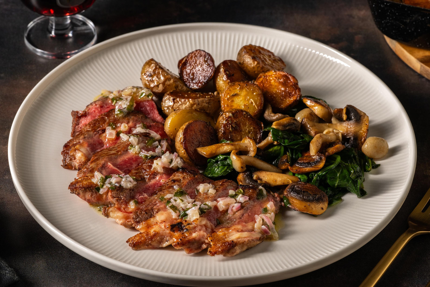 Steak met bearnaiseboter