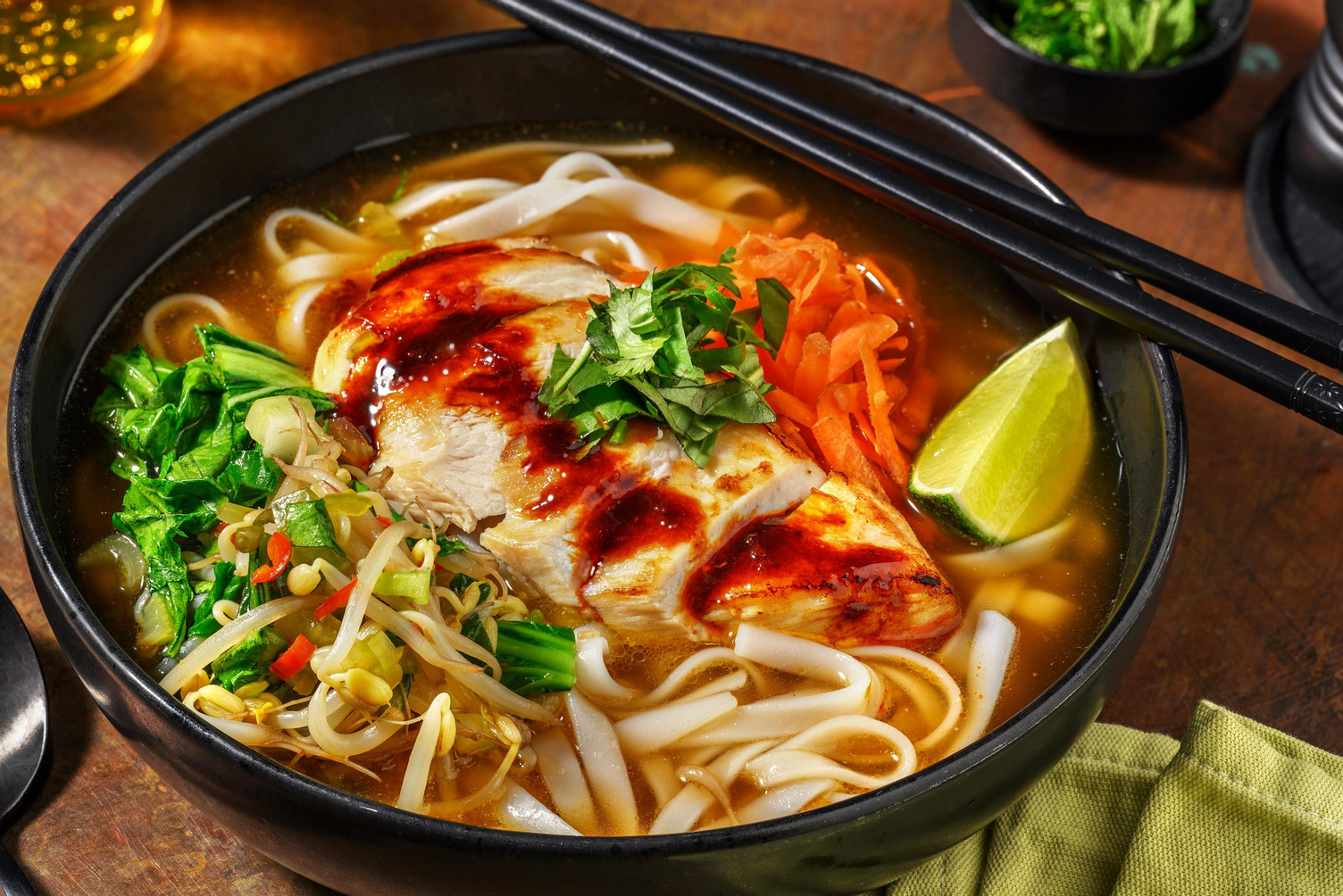 Chicken Pho-Inspired Noodle Soup