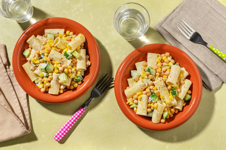 Kids' Chickpea and Sweetcorn Pasta Salad