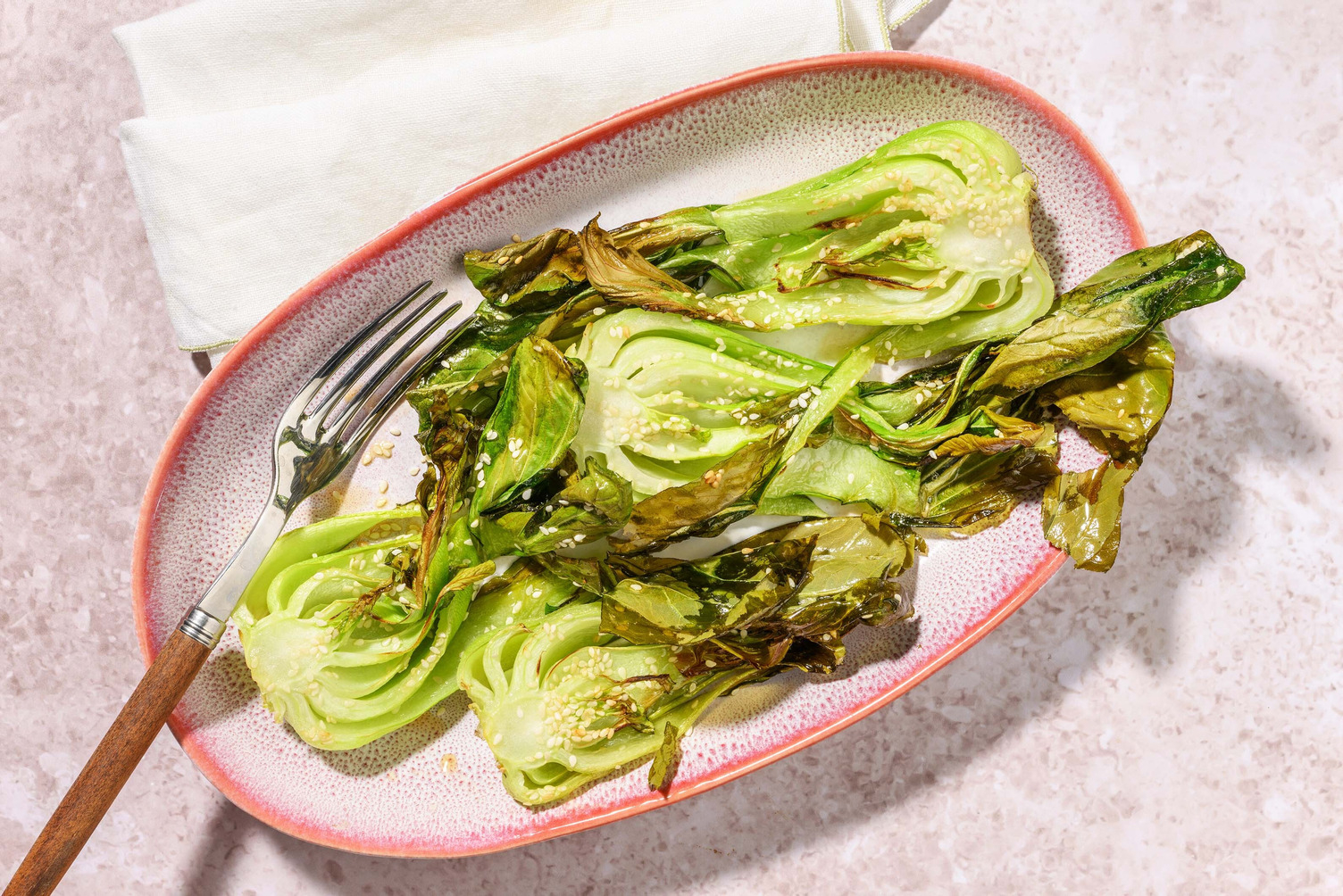 Toasted sesame Pak Choi 