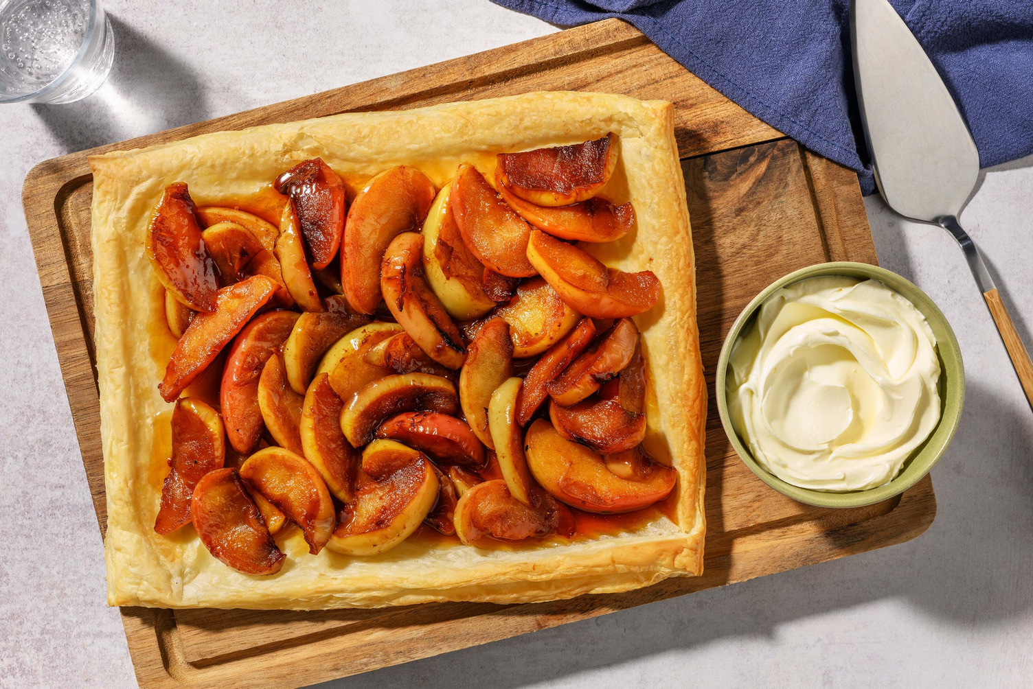 Æbletærte i tarte tatin-stil