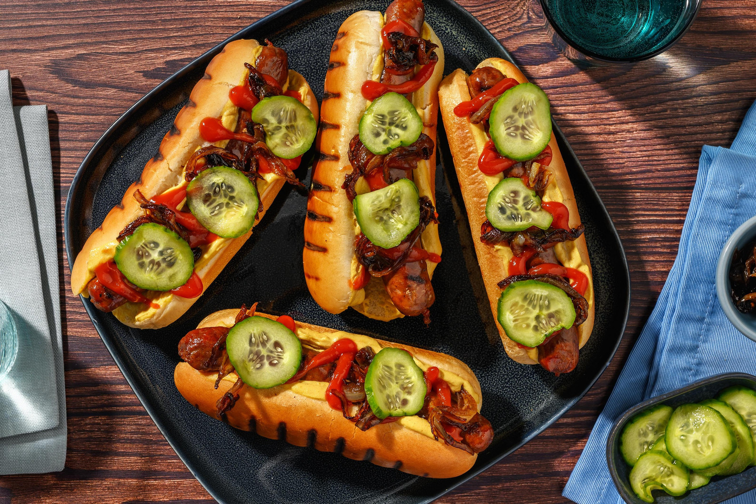 Classic hotdog for grilling