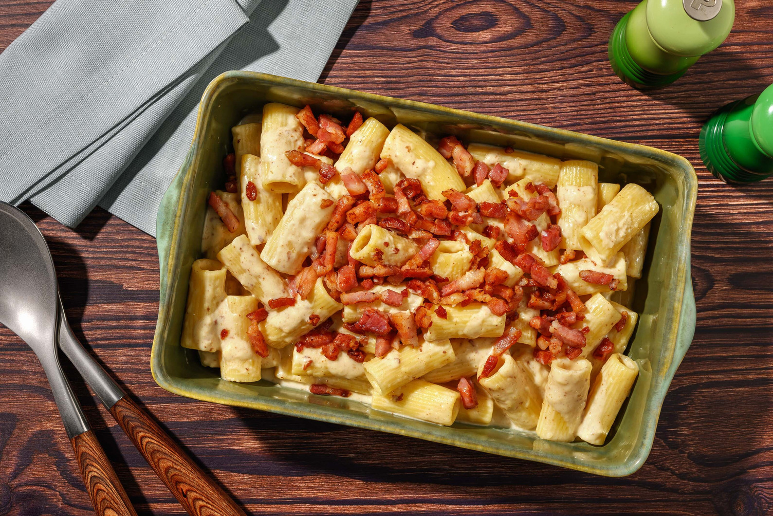 Bacontoppet mac and cheese