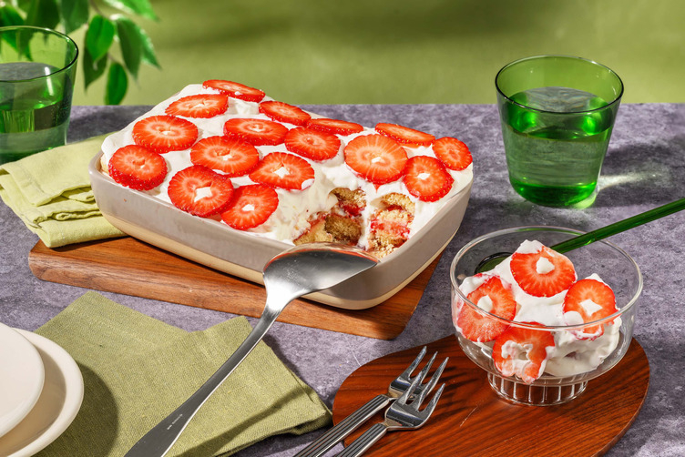 Velvety Strawberry Tiramisu