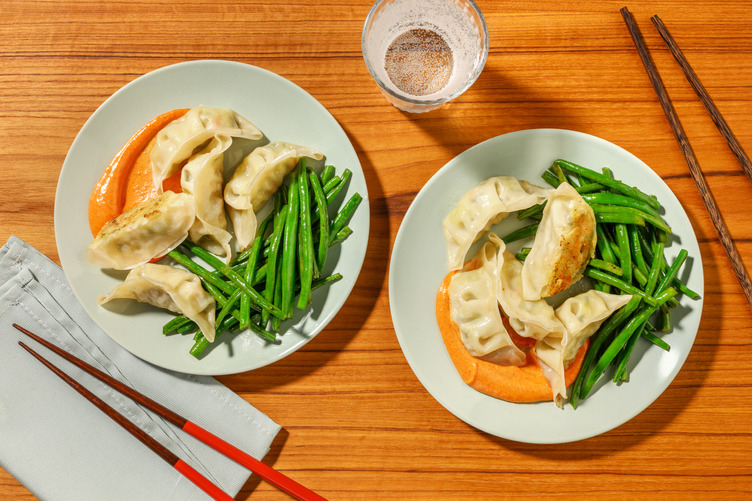 Veg Gyoza with Gochujang Aioli