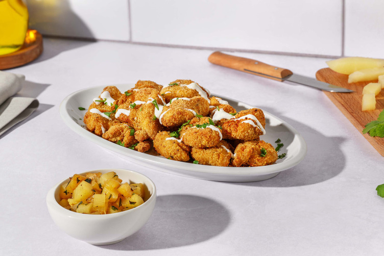 Jamaican Style Crispy Jerk Chicken Goujons