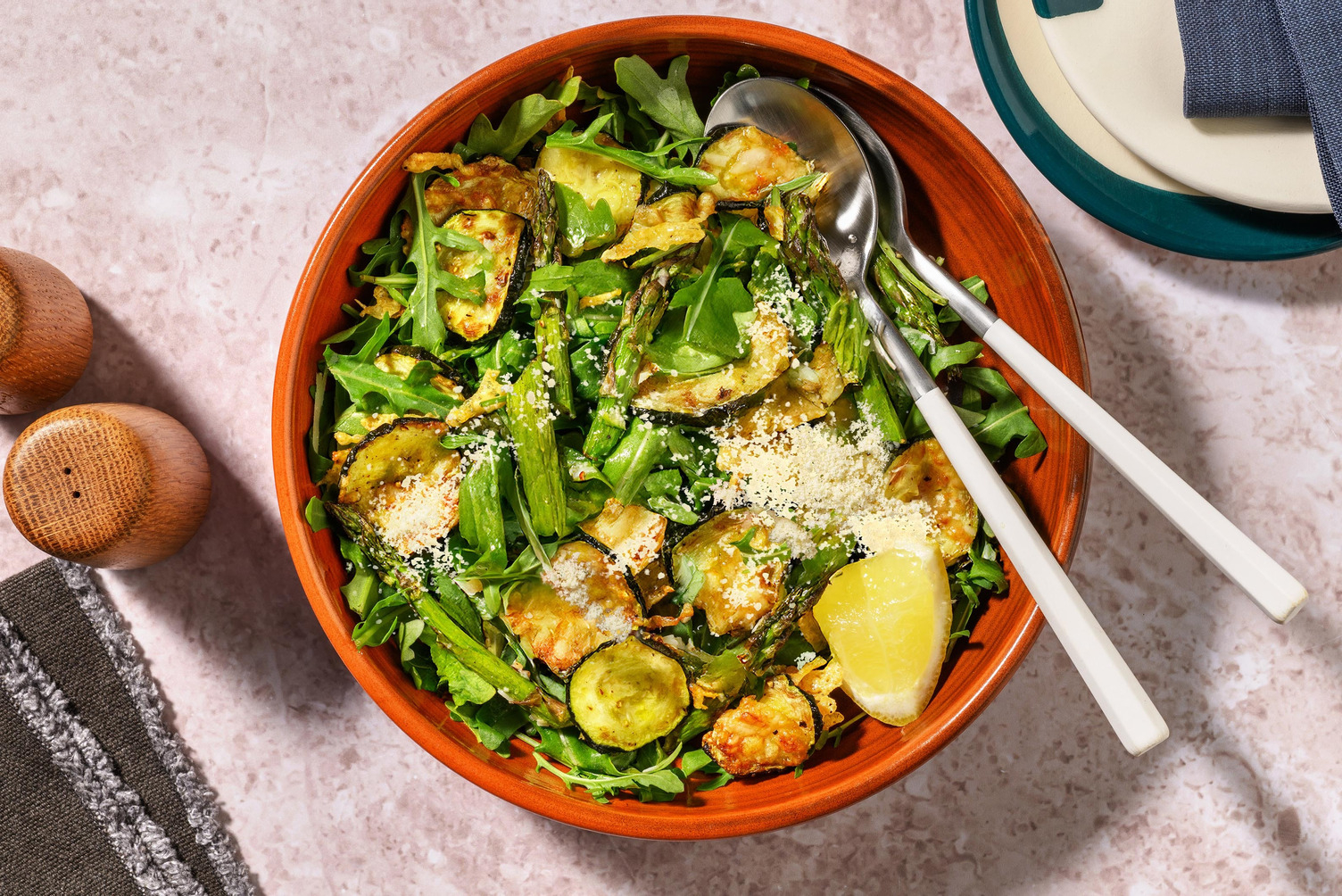 Roasted Asparagus Summer Side Salad