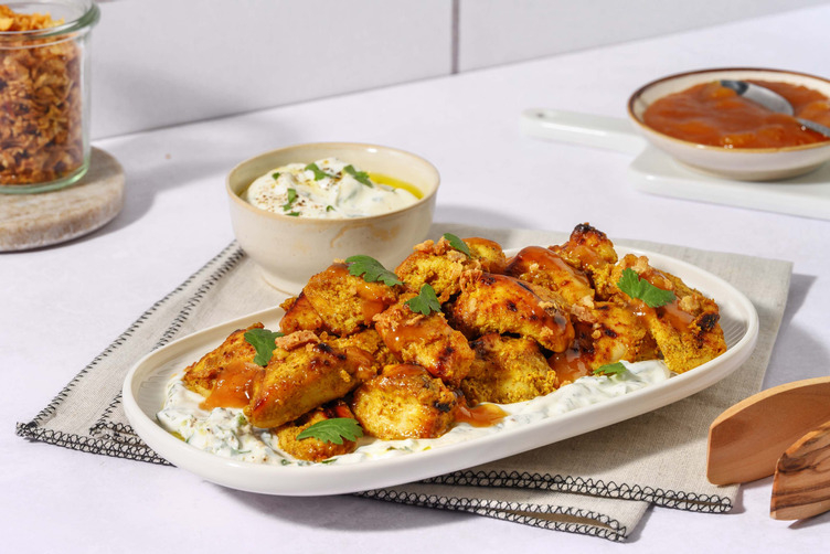 Chicken Tikka Bites & Coriander-Garlic Yoghurt