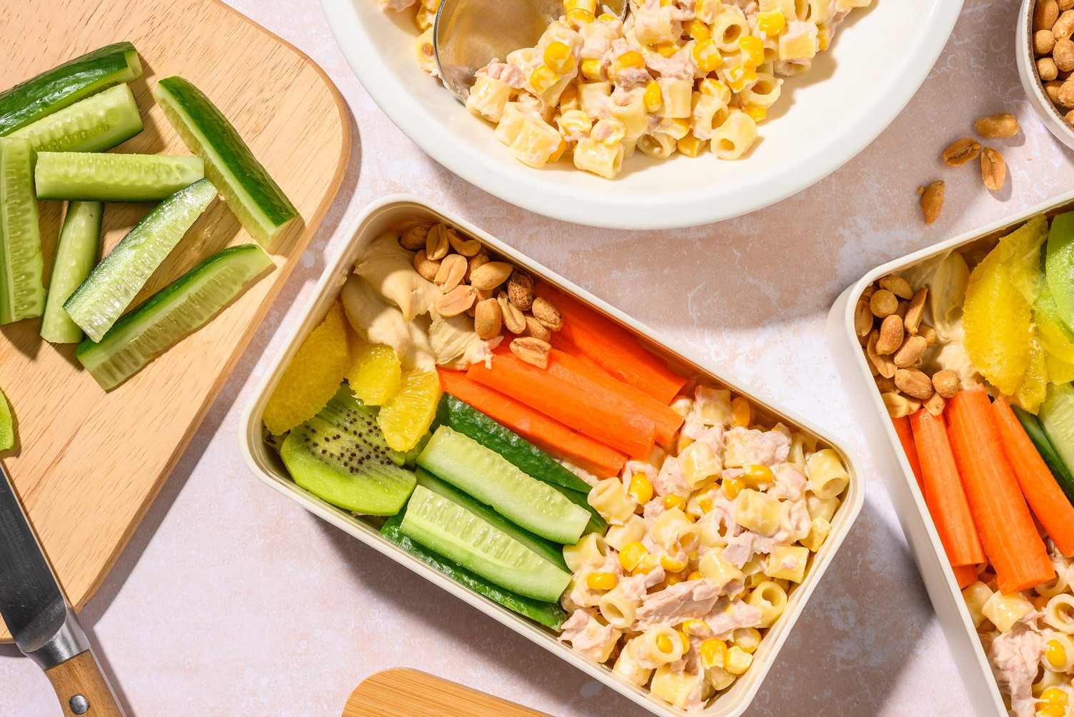 Tuna Sweetcorn Mayo Pasta Salad Lunchbox