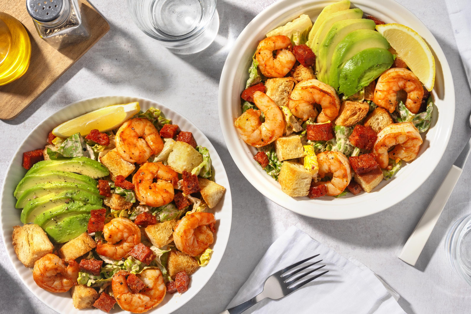 Spiced Prawn, Chorizo and Avocado Salad