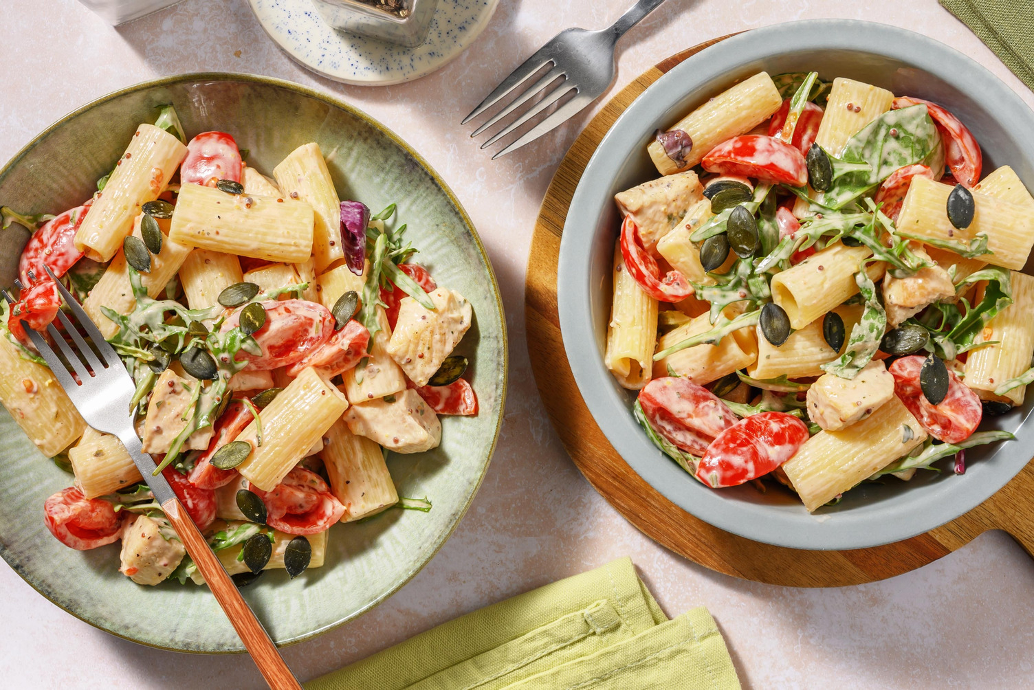 Chicken Pasta Salad in a Honey-Mustard Sauce