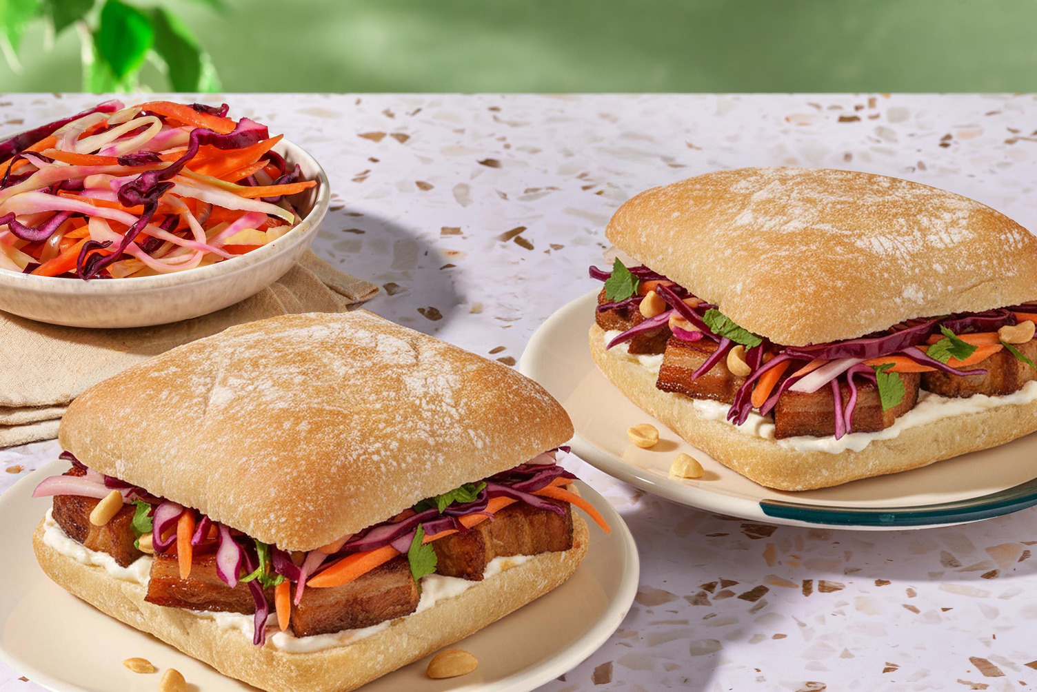Char Siu Style Pork Belly Bánh Mì Sandwich