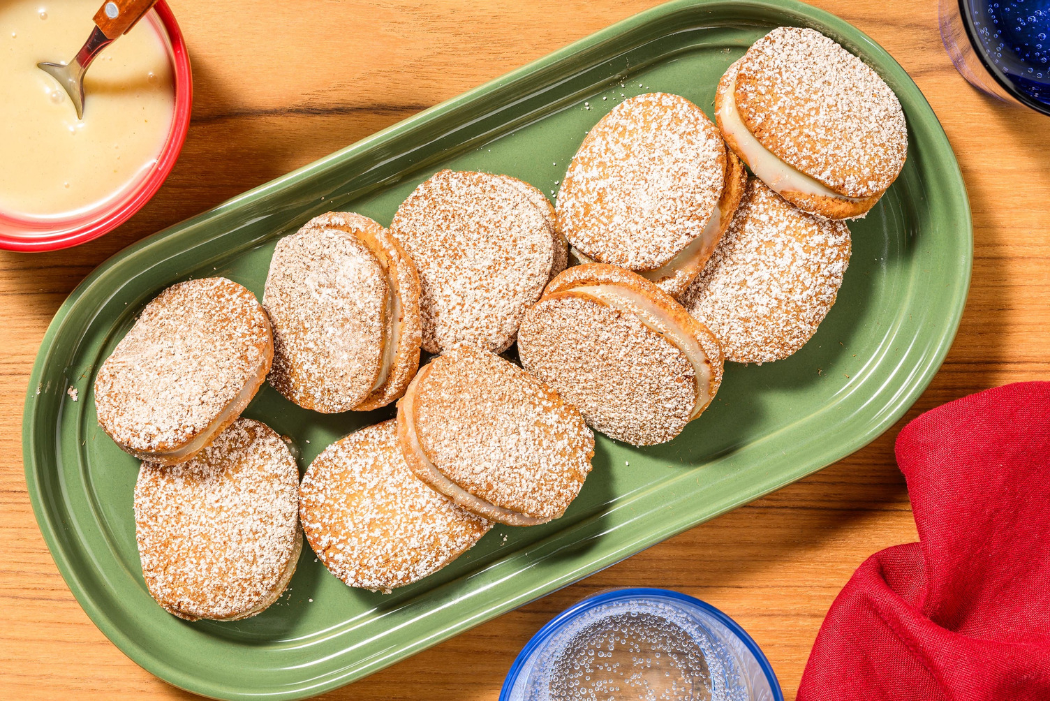 White Chocolate Alfajores Style Biscuits