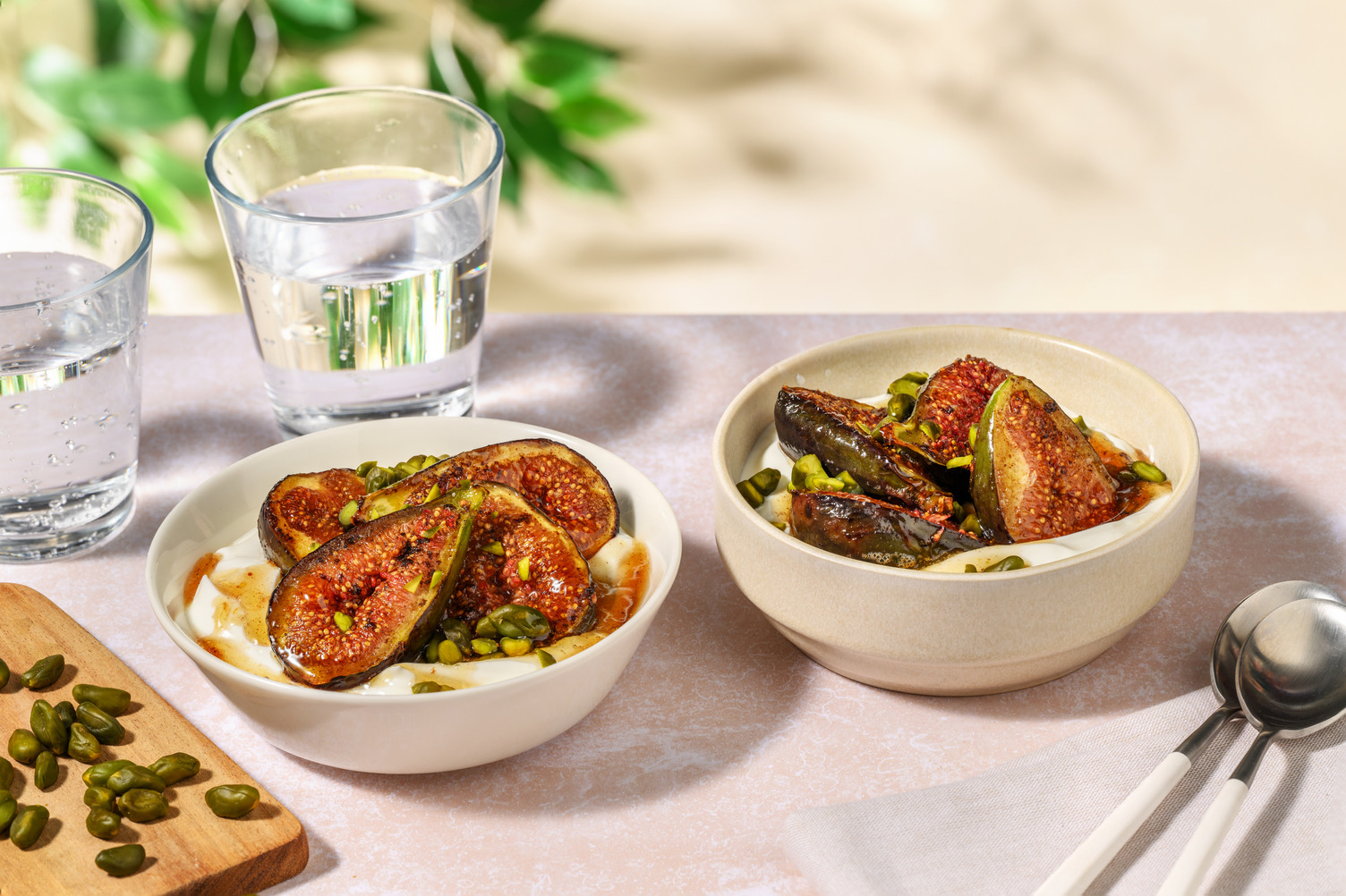 Sticky Roasted Cinnamon Figs and Pistachios