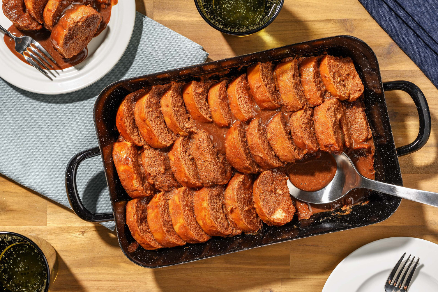 Baileys Caramel Bread and Butter Pudding