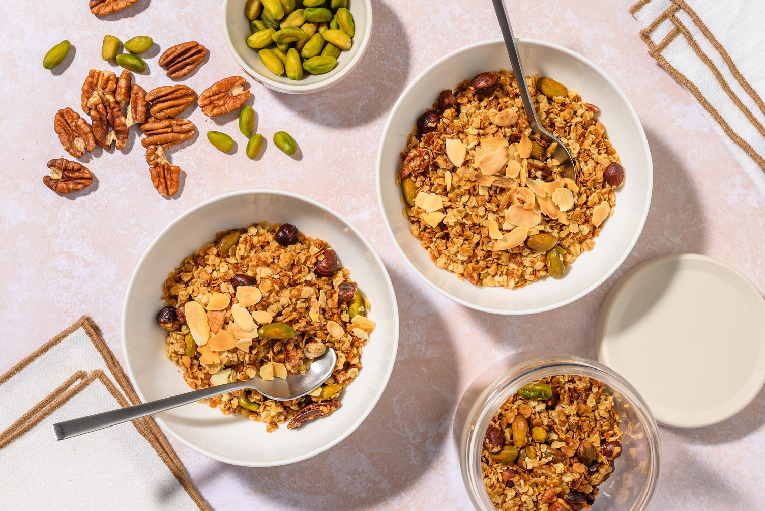 Honeyed Extra Nutty Homemade Granola