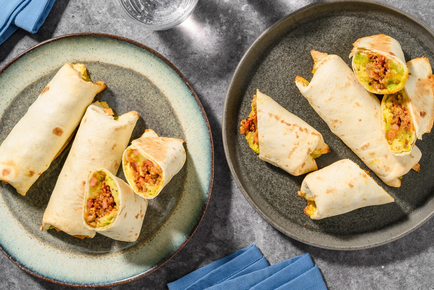 Chipotle Pork & Bacon Mini Breakfast Burritos