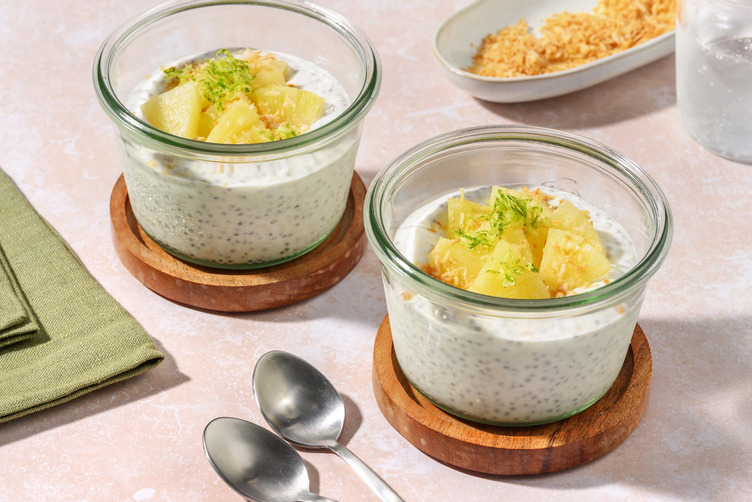 Pineapple and Toasted Coconut Chia Pudding 