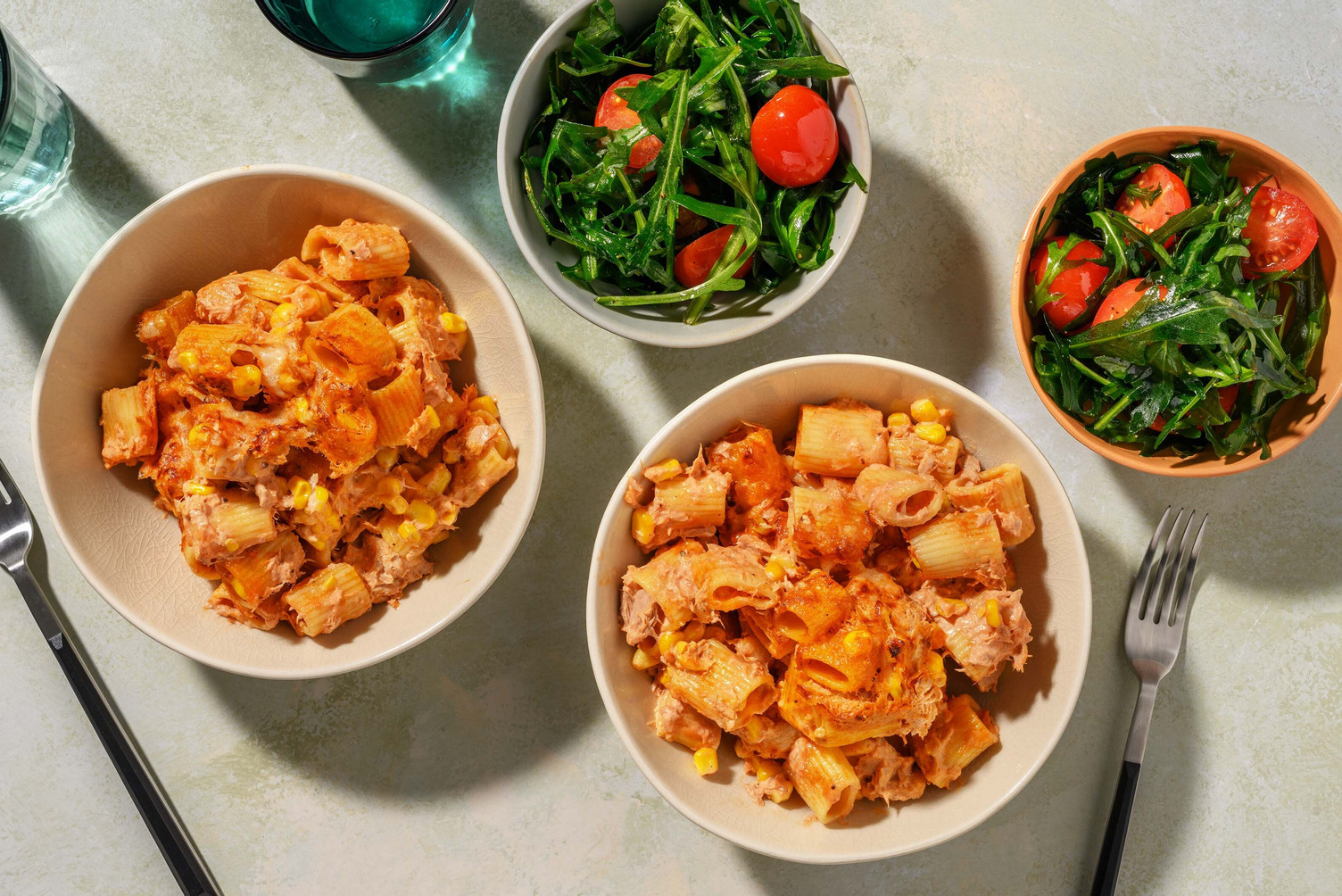 Cheesy Tuna Sweetcorn Pasta Bake