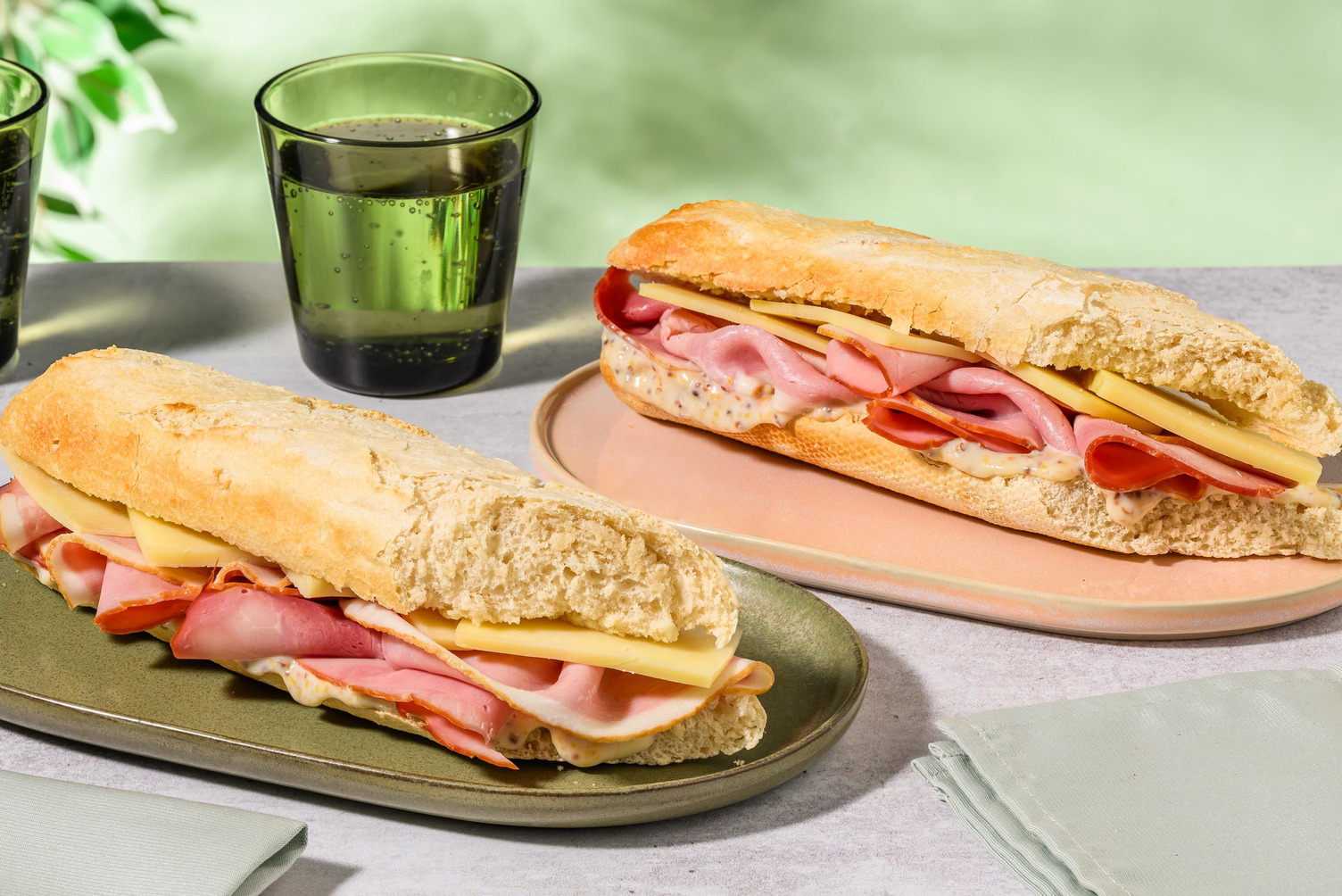 Smoked Ham and Cheddar Cheese Baguette Bundle