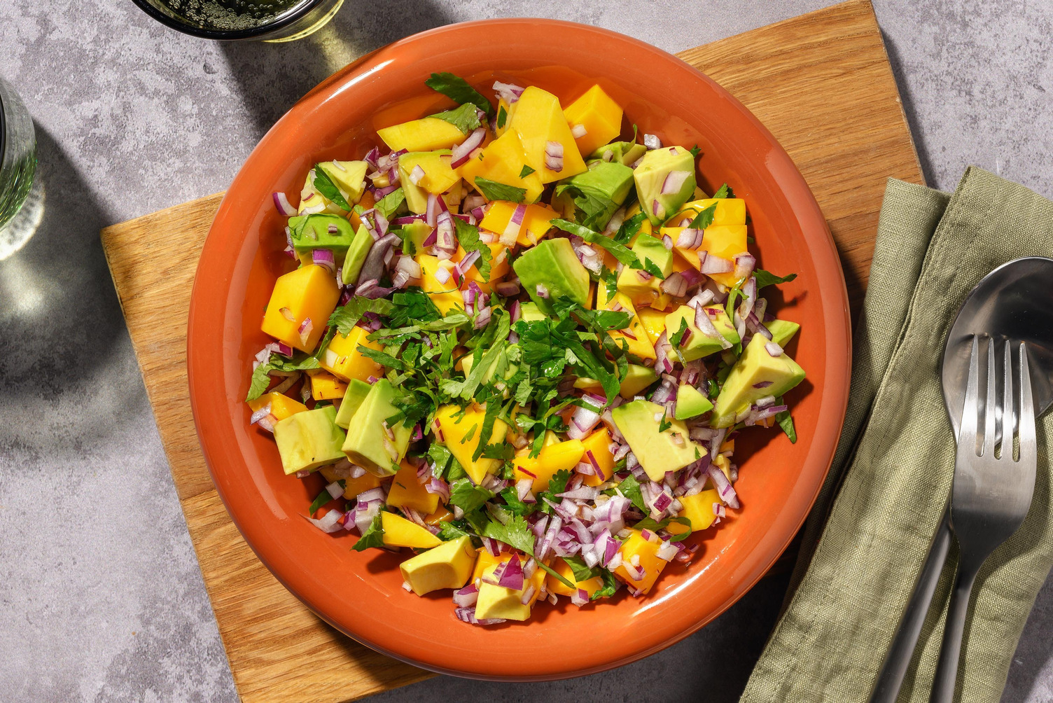 Avocado, Mango and Lime Side Salad