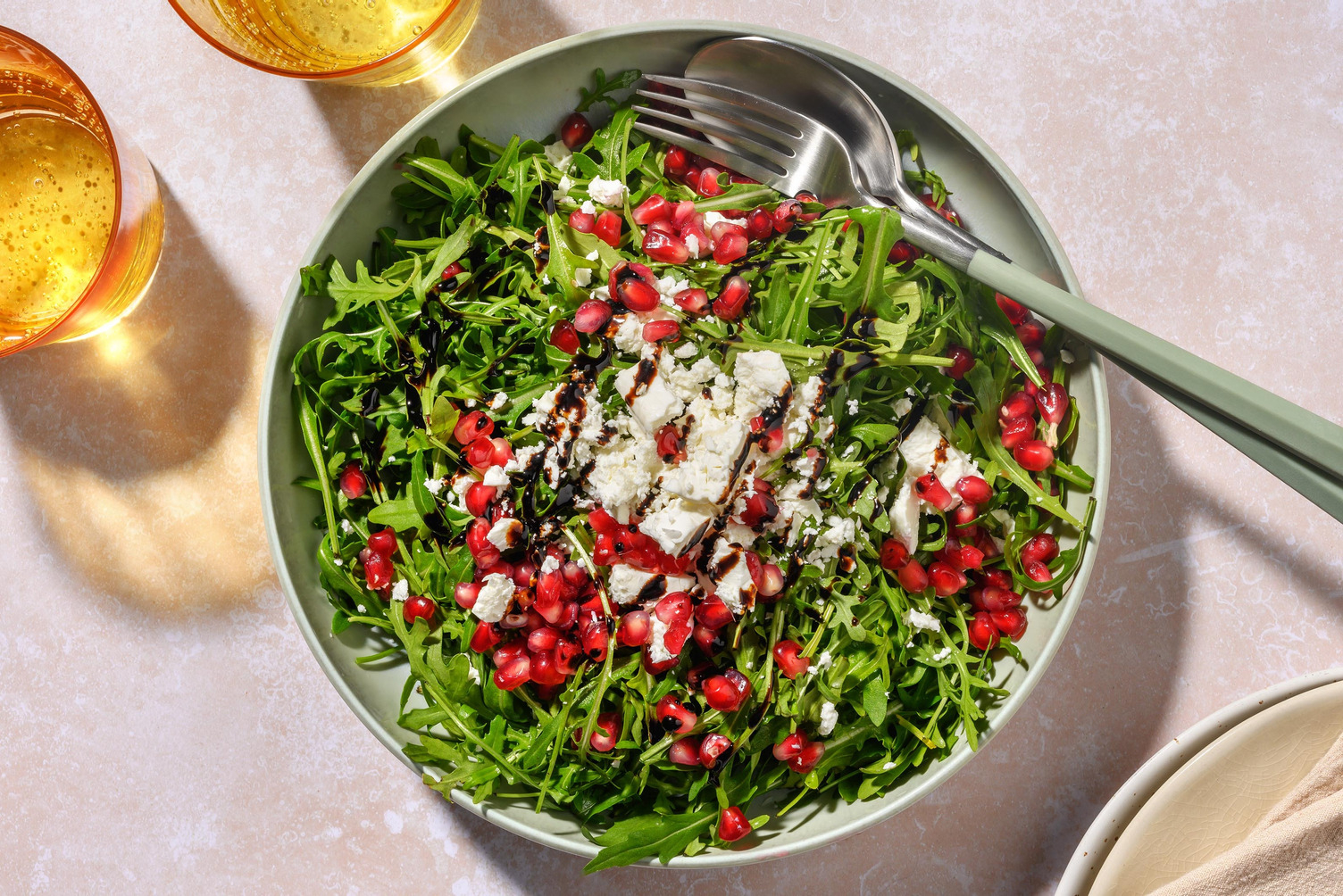 Pomegranate and Goat's Cheese Side Salad