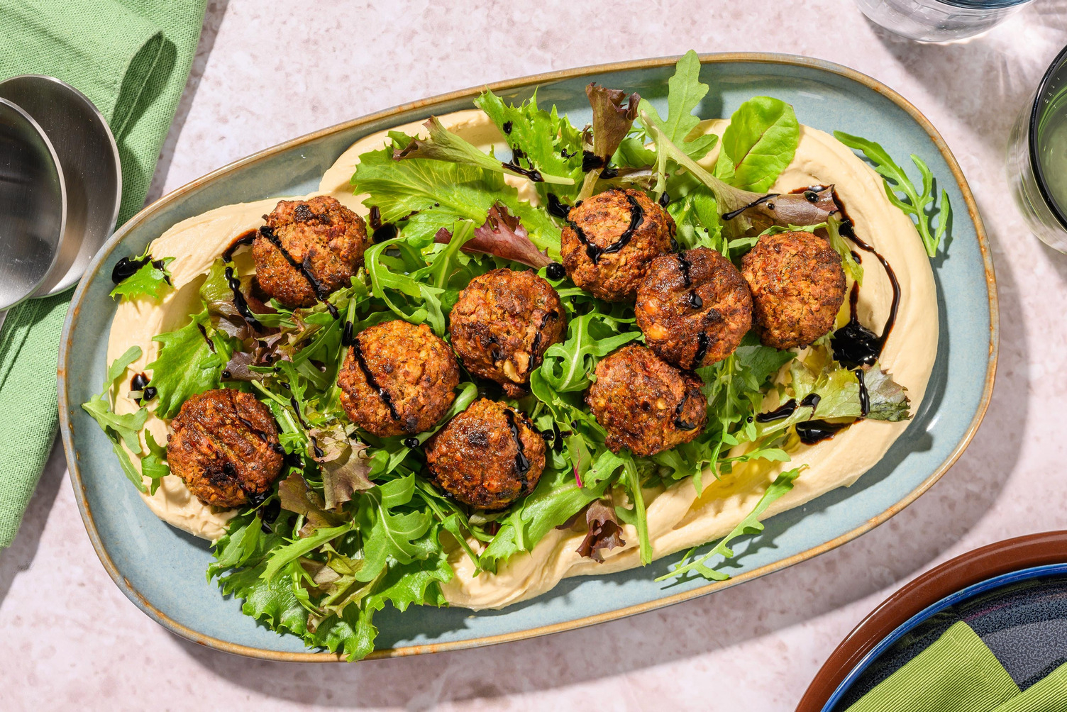 Falafel and Houmous Side Salad Bundle