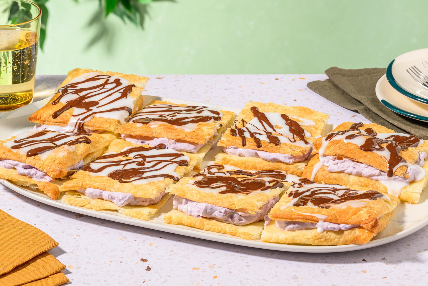 Zelfgemaakte mille-feuille