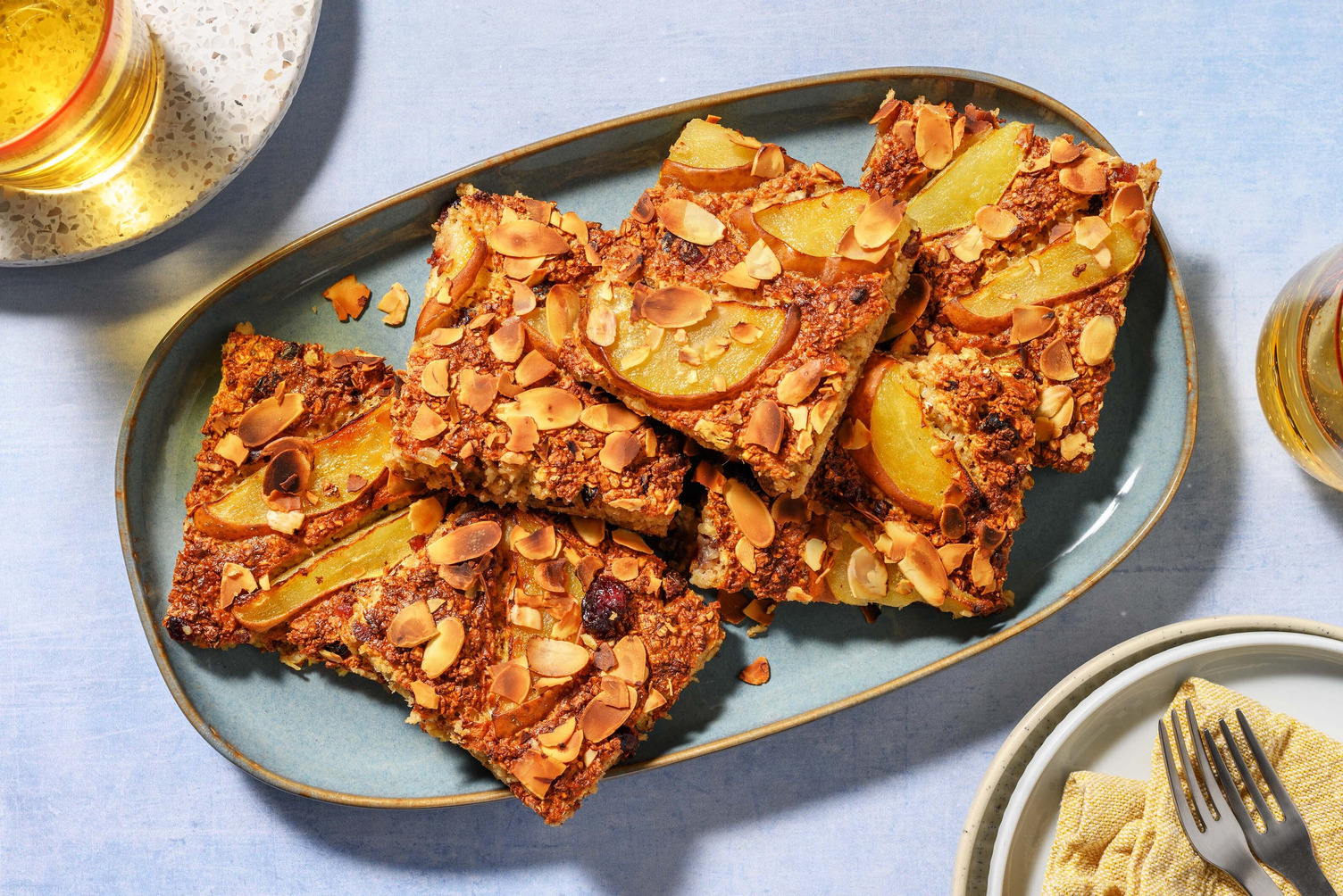Baked Oats with Pear 