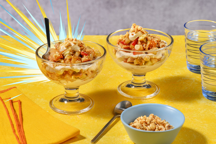 Upright Pear & Apple Trifle Inspired by Mega Gardevoir