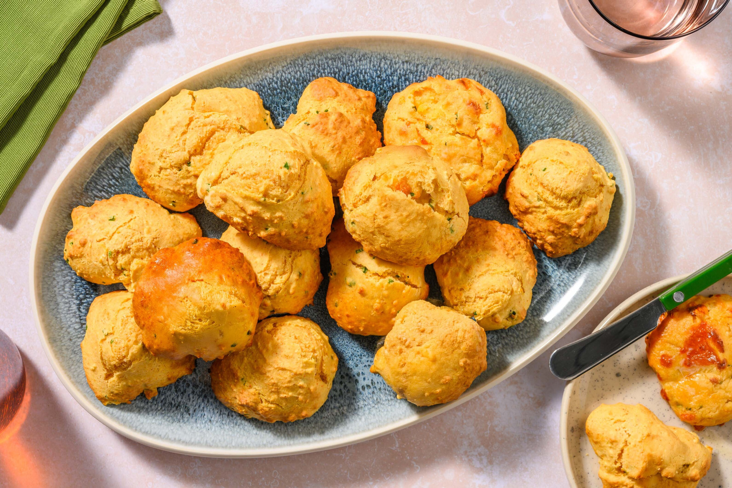 Mini Cheddar and Chive Biscuits