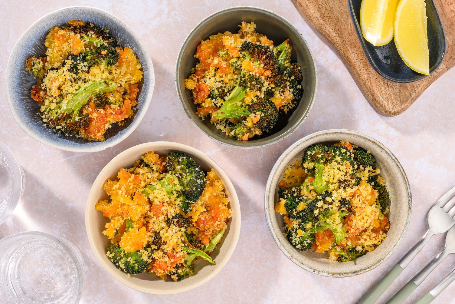Brocoli écrasé au fromage