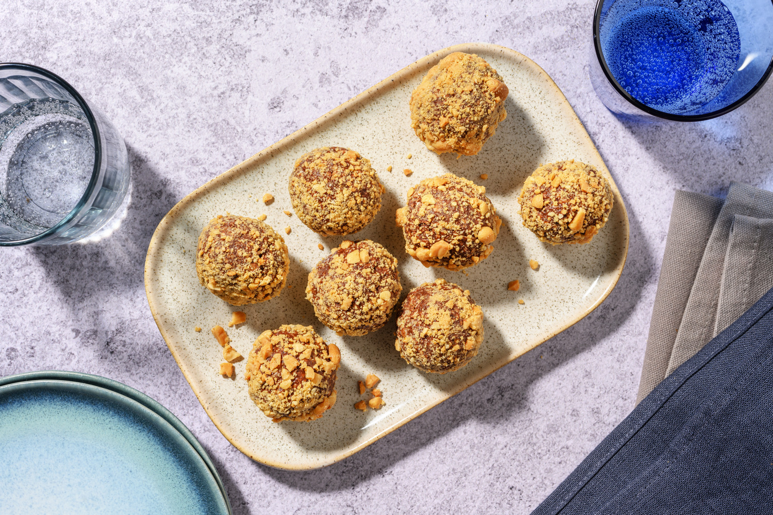 Chocolate & Peanut Sesame Oat Bites