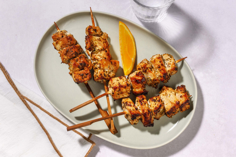 Arrosticini all'arancia e le erbe