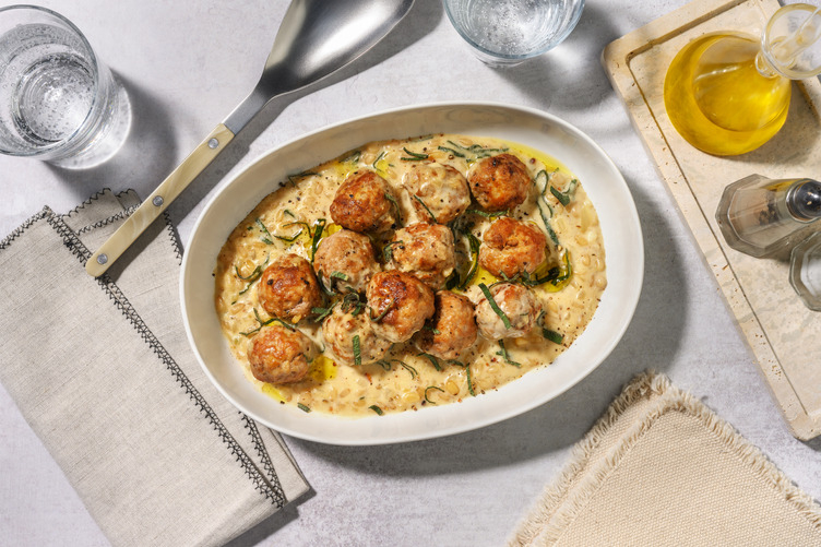 Polpette di pollo cremose stile alla genovese